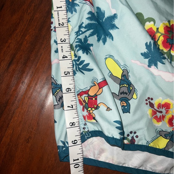 DC Originals Batman and Robin Swim Trunks Board Shorts 2XL Mesh Liner - Picture 5 of 9